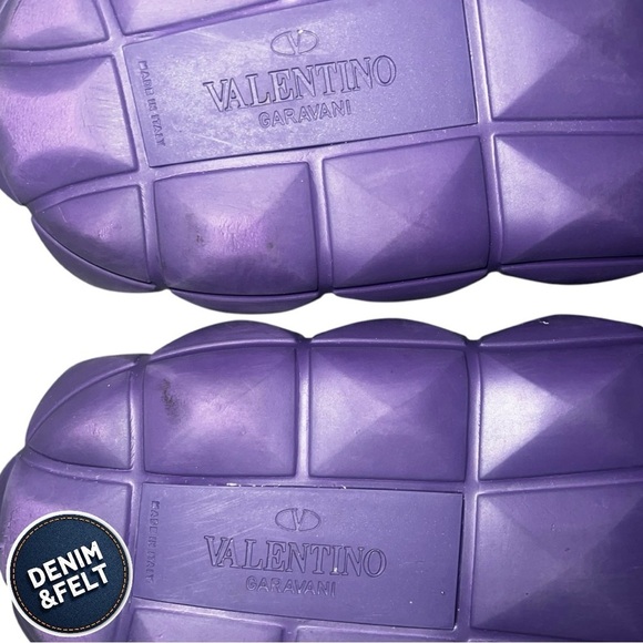Valentino Garavani‎ Men\'s Maxi Stud Purple Pool Slides | PRELOVED ? main image 16